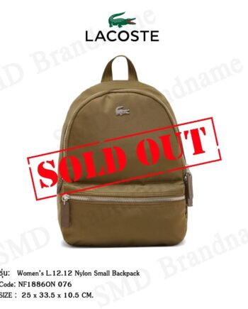 Lacoste กระเป๋าเป้สะพายหลัง รุ่น Women’s L.12.12 Nylon Small Backpack Code: NF1886ON 076
