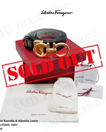 Salvatore Ferragamo เข็มขัดผู้หญิง รุ่น Gancini Reversible & Adjustable Leather Code: 23b559 0699147