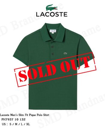 Lacoste เสื้อโปโลชาย รุ่น Lacoste Men's Slim Fit Pique Polo Shirt Code: PH7937 10 132