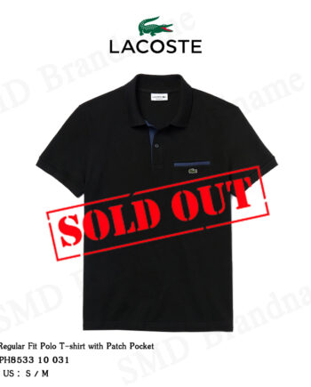 Lacoste เสื้อโปโลชาย รุ่น Regular Fit Polo T-shirt with Patch Pocket Code: PH8533 10 031
