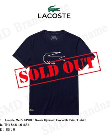 Lacoste เสื้อยืดคอกลมผู้ชาย รุ่น Lacoste Men's SPORT Novak Djokovic Crocodile Print T-Shirt  Code: TH4845 10 525