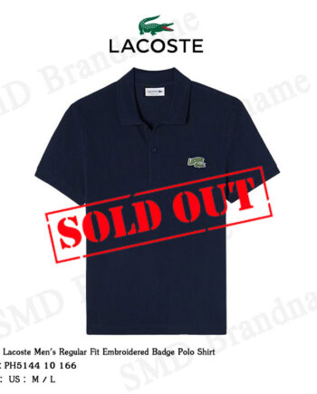 Lacoste เสื้อโปโลผู้ชาย รุ่น Lacoste Men's Regular Fit Embroidered Badge Polo Shirt  Code: PH5144 10 166