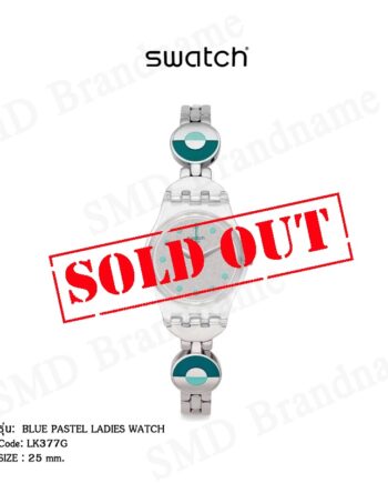 SWATCH นาฬิกาข้อมือ รุ่น BLUE PASTEL LADIES WATCH Code: LK377G