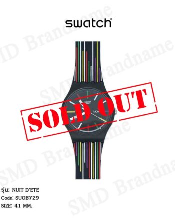 SWATCH นาฬิกาข้อมือ รุ่น  NUIT D'ETE Code: SUOB729