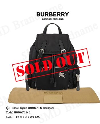 BURBERRY กระเป๋าเป้สะพายหลังผู้หญิง รุ่น Small Nylon 8006716 Backpack Code: 8006716 1