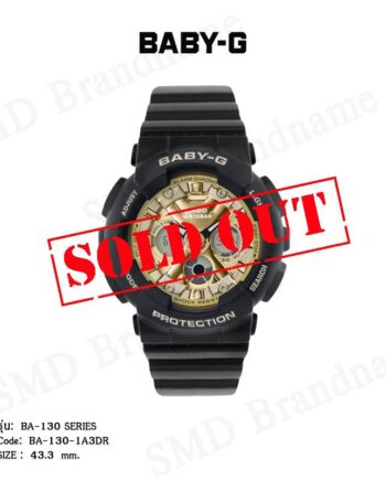 CASIO BABY-G นาฬิกาข้อมือ รุ่น BA-130 Series Code: BA-130-1A3DR
