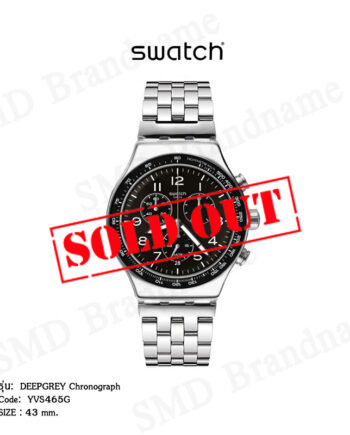 SWATCH นาฬิกาข้อมือ รุ่น DEEPGREY Chronograph Code: YVS465G