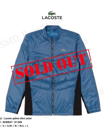 Lacoste เสื้อแจ็คเก็ต รุ่น Lacoste quilted effect jacket Code: BH8847 10 ZK8