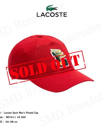 Lacoste หมวก รุ่น Lacoste Sport Men's Printed Cap Code: RK7411 10 5SX