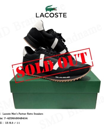 Lacoste รองเท้าผ้าใบชาย รุ่น Lacoste Men's Partner Retro Sneakers Code: 7-42SMA0048454