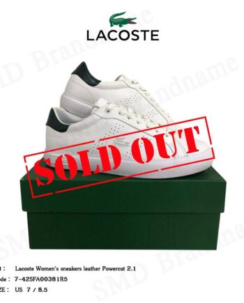 Lacoste รองเท้าผ้าใบ รุ่น Lacoste Women's sneakers leather Powercut 2.1 Code: 7-42SFA00381R5