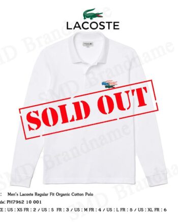 Lacoste เสื้อโปโลชายแขนยาว รุ่น Men’s Lacoste Regular Fit Organic Cotton Polo Code: PH7962 10 001