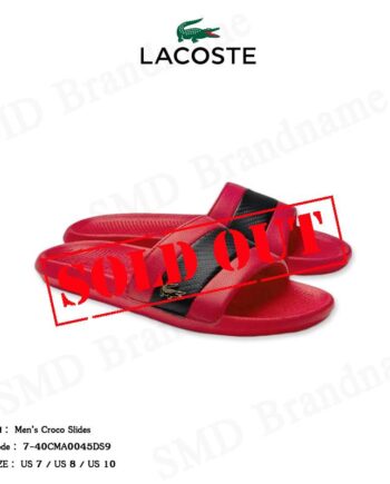 Lacoste รองเท้าแตะ รุ่น Men's Croco Slides Code: 7-40CMA0045DS9