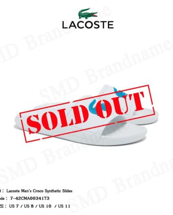 Lacoste รองเท้าแตะ รุ่น Lacoste Men's Croco Synthetic Slides Code: 7-42CMA00341T3