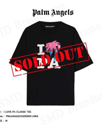 Palm Angels เสื้อยืดคอกลม รุ่น I LOVE PA Classic Tee Code: PMAA066S23JER0021084