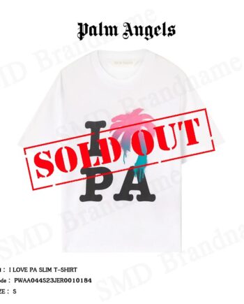 Palm Angels  เสื้อยืดคอกลมผู้หญิง รุ่น I LOVE PA Slim T-Shirt Code: PWAA044S23JER0010184