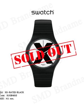 Swatch นาฬิกาข้อมือ รุ่น XX-RATED BLACK Code: SUOB402