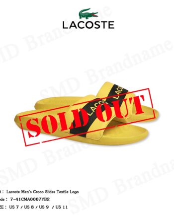 Lacoste รองเท้าแตะ รุ่น Lacoste Men's Croco Slides Textile Logo Code: 7-41CMA0007YB2