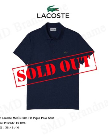 Lacoste เสื้อโปโลชาย รุ่น Lacoste Men’s Slim Fit Pique Polo Shirt Code: PH7937 10 H96