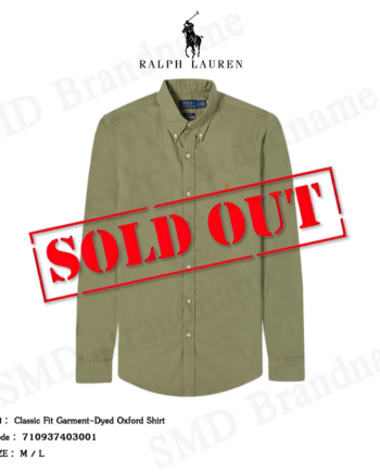 Polo Ralph Lauren เสื้อเชิ้ตแขนยาว รุ่น Classic Fit Garment-Dyed Oxford Shirt Code: 710937403001