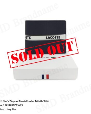 Lacoste กระเป๋าสตางค์ รุ่น Men's Fitzgerald Branded Leather Foldable Wallet Code: NH3788FW 699