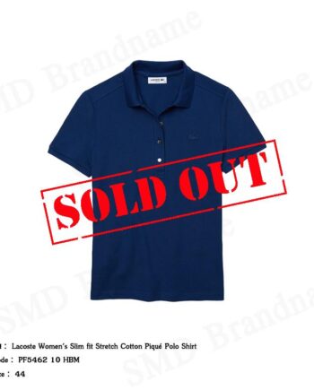 Lacoste เสื้อโปโลหญิง รุ่น Women's Slim fit Stretch Cotton Pique Polo Shirt Code: PF5462 10 HBM