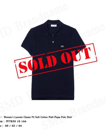 Lacoste เสื้อโปโลหญิง รุ่น Women's Lacoste Classic Fit Soft Cotton Petit Pique Polo Shirt Code: PF7839 10 166
