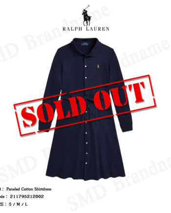 Polo Ralph Lauren เดรสเชิ้ต รุ่น Paneled Cotton Shirtdress Code: 211795212002