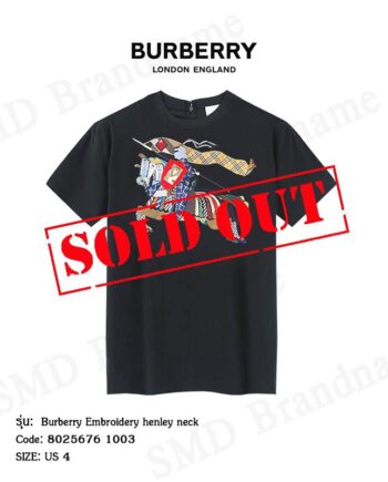 BURBERRY เสื้อลำลองหญิง   รุ่น Burberry Embroidery henley neck Code: 8025676 1003