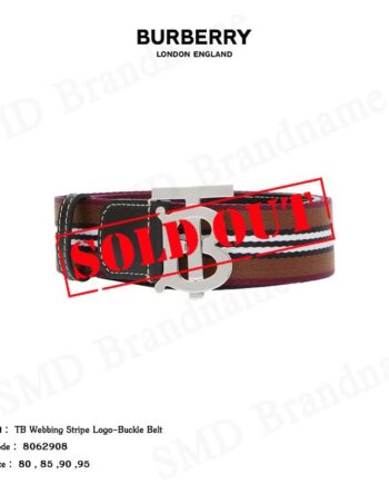 Burberry เข็มขัด รุ่น TB Webbing Stripe logo-buckle belt Code: 8062908