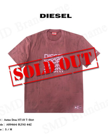 Diesel เสื้อยืดคอกลมผู้หญิง รุ่น Awtee Drea HT10 T-Shirt Code: A09464 0LFAS 44Z