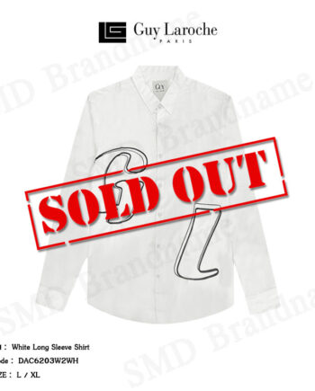 Guy Laroche เสื้อเชิ้ตแขนยาวผู้ชาย รุ่น White Long Sleeve Shirt Code: DAC6203W2WH