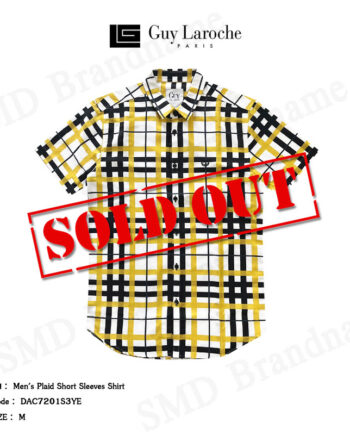 Guy Laroche เสื้อเชิ้ตแขนสั้น รุ่น Men's Plaid Short Sleeves Shirt Code: DAC7201S3YE