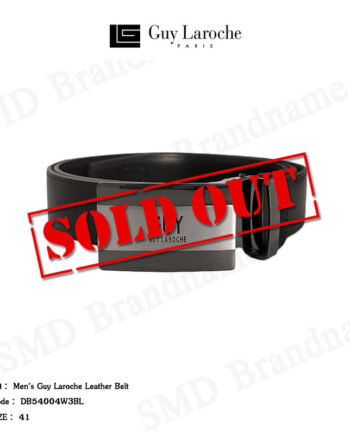 Guy Laroche เข็มขัด  รุ่น Men's Guy Laroche Leather Belt Code: DB54004W3BL