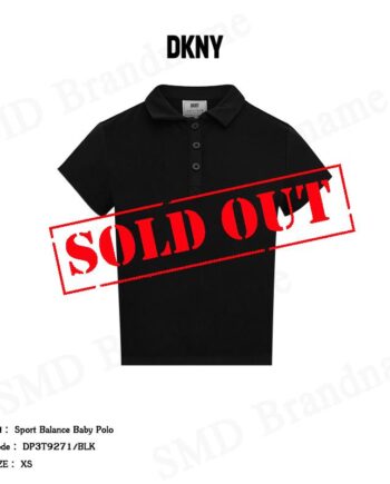 DKNY เสื้อโปโลผู้หญิง รุ่น Sport Balance Baby Polo Code: DP3T9271/BLK