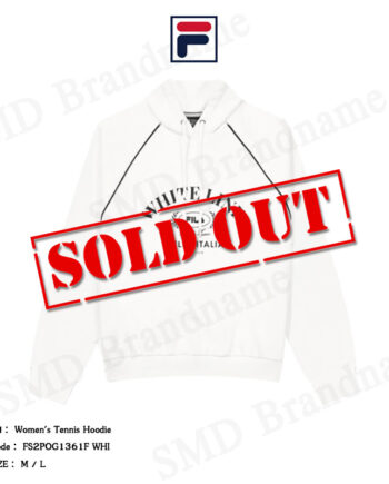 Fila เสื้อสเวตเตอร์แขนยาว รุ่น Women's Tennis Hoodie Code: FS2POG1361F WHI เสื้อสเวตเตอร์แขนยาว รุ่น Women's Tennis Hoodie Code: FS2POG1361F WHI