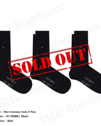 Hush Puppies ถุงเท้า รุ่น Men's Innerwear Socks 3 Pairs Code: HU HXBB01 (Black)