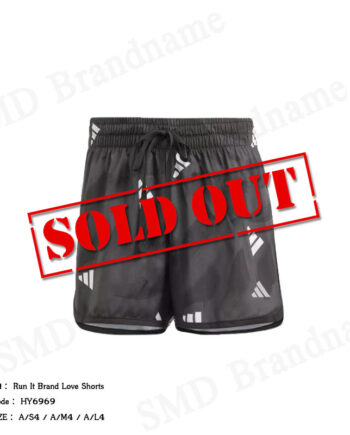 Adidas กางเกงขาสั้นผู้หญิง รุ่น Run It Brand Love Shorts Code: HY6969