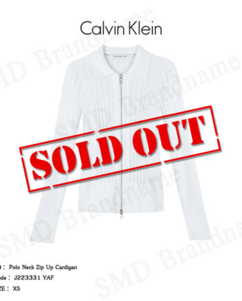 Calvin Klein Jeans เสื้อคาร์ดิแกน รุ่น Polo Neck Zip Up Cardigan Code: J223331 YAF