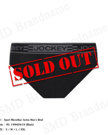 Jockey กางเกงชั้นในผู้ชาย รุ่น Sport Microfiber Active Men's Brief Code: KU 19942419 (Black)
