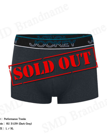 Jockey กางเกงชั้นในผู้ชาย รุ่น Performance Trunks Code: KU 3129 (Dark Grey)