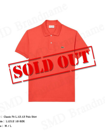 Lacoste เสื้อโปโลชาย รุ่น Classic Fit L.12.12 Polo Shirt Code: L1212 10 02K