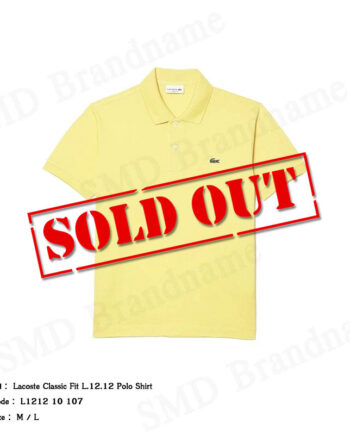 Lacoste เสื้อโปโลชาย รุ่น Classic Fit L.12.12 Polo Shirt Code: L1212 10 107