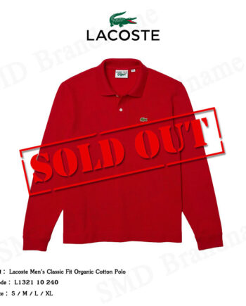 Lacoste เสื้อโปโลชายแขนยาว รุ่น Lacoste Men's Classic Fit Organic Cotton Polo Code: L1321 10 240