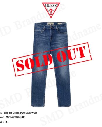 GUESS กางเกงยีนส์ รุ่น Slim Fit Denim Pant Dark wash Code: M2YA27D4Q42