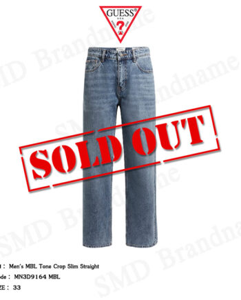 Guess กางเกงยีนส์ขายาว รุ่น Men's MBL Tone Crop Slim Straight Code: MN3D9164 MBL