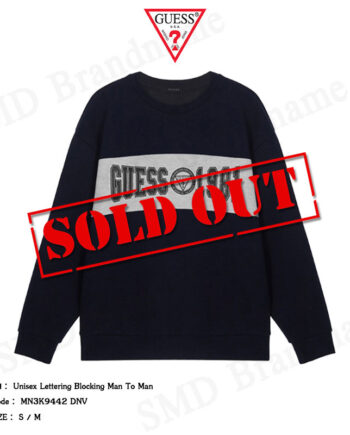 Guess เสื้อสเวตเตอร์ รุ่น Unisex Lettering Blocking Man To Man Code: MN3K9442 DNV
