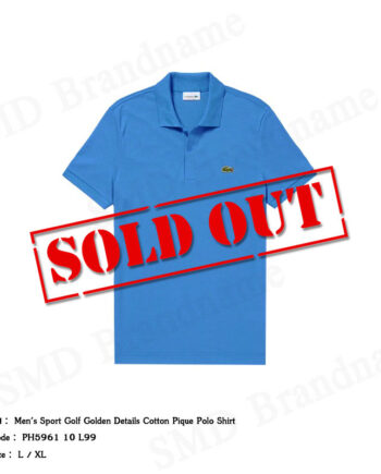 Lacoste เสื้อโปโลชาย รุ่น Men's sport golf golden details cotton pique polo shirt Code PH5961 10 L99