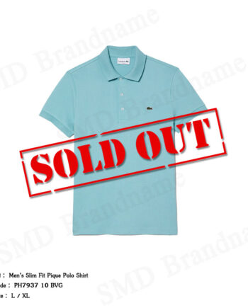 Lacoste เสื้อโปโลชาย รุ่น Men’s Slim Fit Pique Polo Shirt Code: PH7937 10 BVG