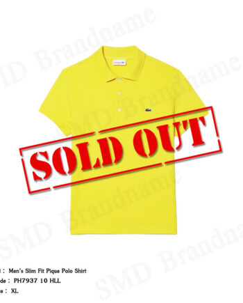 Lacoste เสื้อโปโลชาย รุ่น Men’s Slim Fit Pique Polo Shirt Code: PH7937 10 HLL